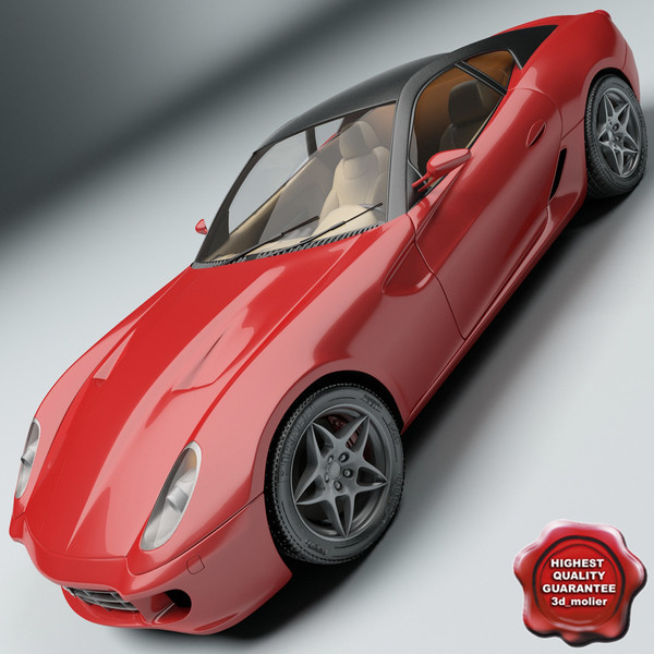realistic ferrari 599 3d max - Ferrari 599 by 3d_molier