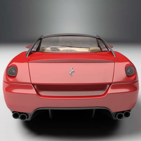 realistic ferrari 599 3d max - Ferrari 599 by 3d_molier