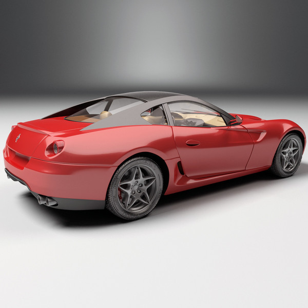 realistic ferrari 599 3d max - Ferrari 599 by 3d_molier