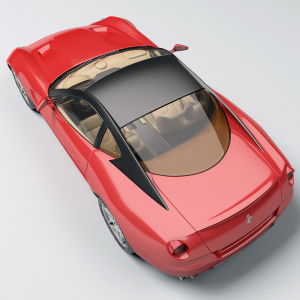 realistic ferrari 599 3d max - Ferrari 599 by 3d_molier