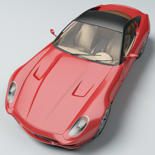 realistic ferrari 599 3d max - Ferrari 599 by 3d_molier
