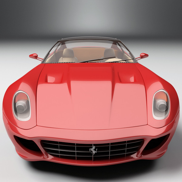 realistic ferrari 599 3d max - Ferrari 599 by 3d_molier