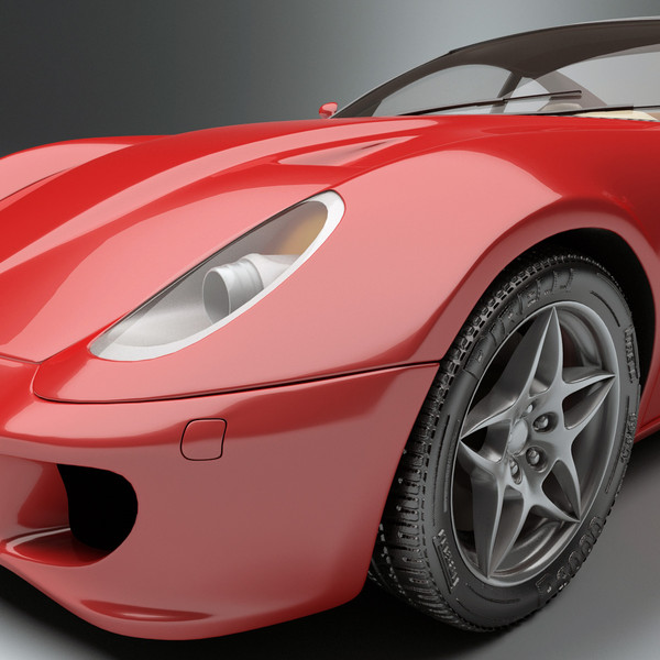 realistic ferrari 599 3d max - Ferrari 599 by 3d_molier