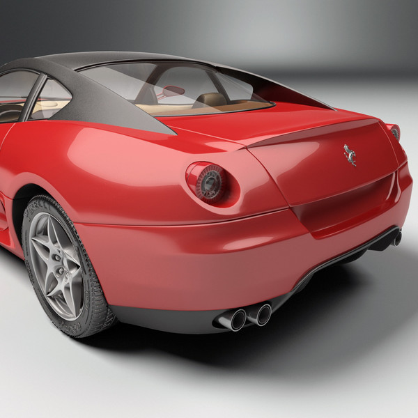 realistic ferrari 599 3d max - Ferrari 599 by 3d_molier