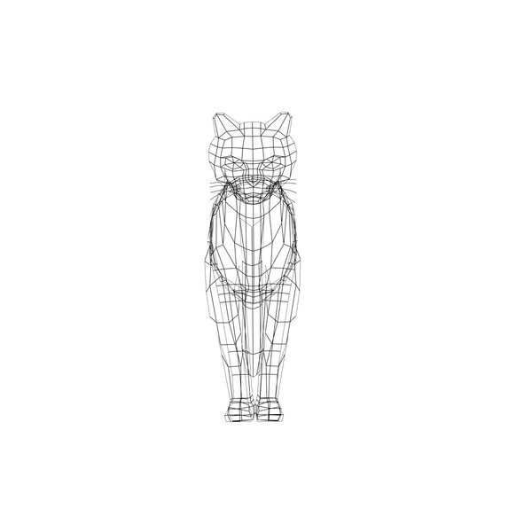 max cat pet - Cat low poly by virtualclay
