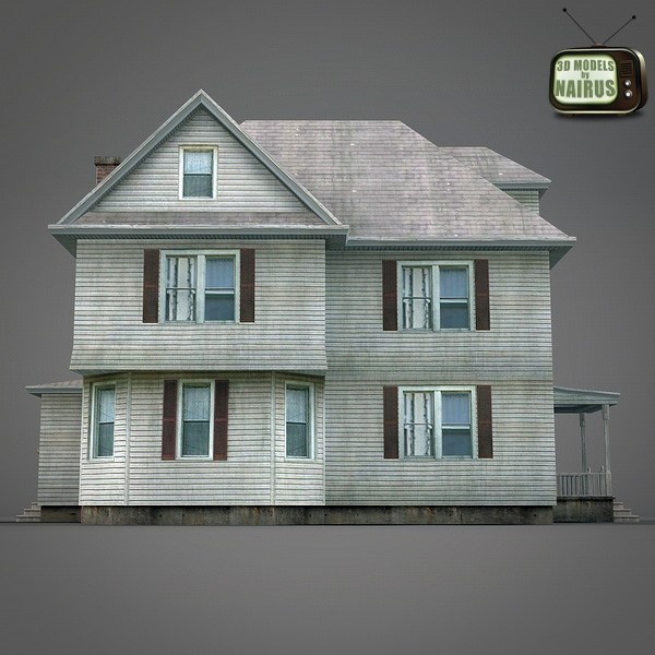 3dsmax house clapboard siding - Clapboard Siding House (1) by NesAn Studio