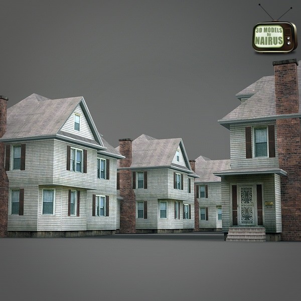 3dsmax house clapboard siding - Clapboard Siding House (1) by NesAn Studio