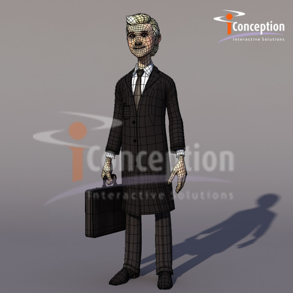 cartoon business man 3d ma - man by Guyby33