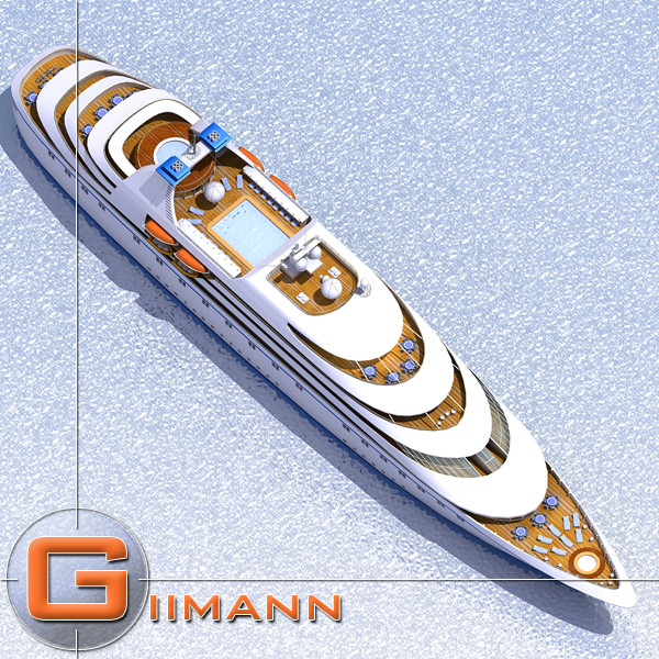 3d model passenger cruise ship - Cruise Ship 02.zip by Giimann