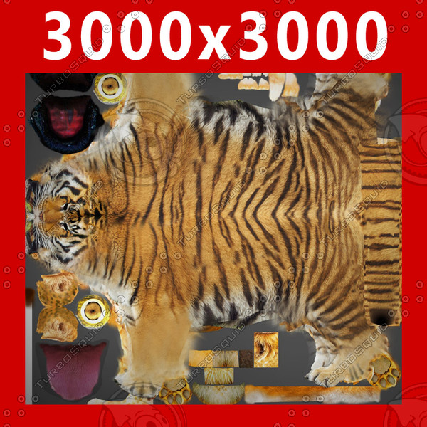 3ds max tiger fur - Animated Tiger... by NONECG