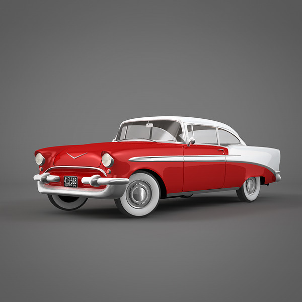 chevrolet bel air 3d model - Chevrolet Bel Air by NesAn Studio