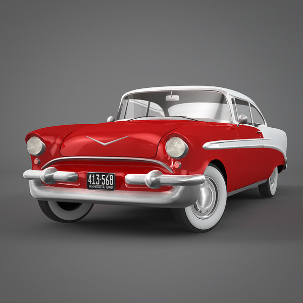 chevrolet bel air 3d model - Chevrolet Bel Air by NesAn Studio