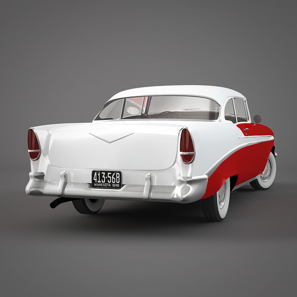 chevrolet bel air 3d model - Chevrolet Bel Air by NesAn Studio