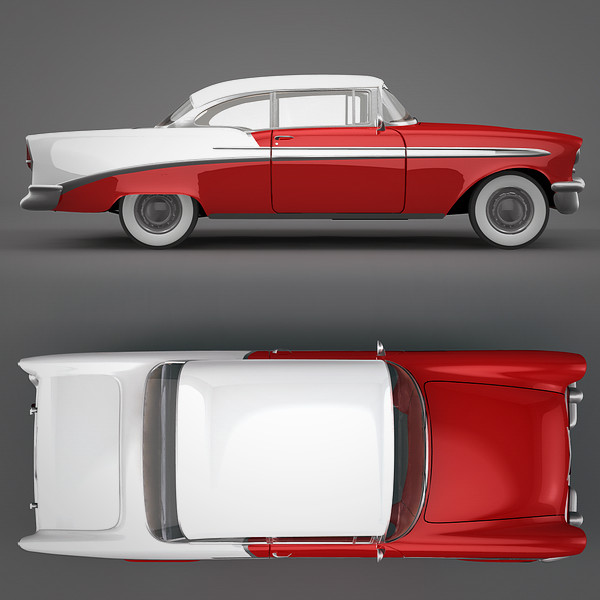 chevrolet bel air 3d model - Chevrolet Bel Air by NesAn Studio