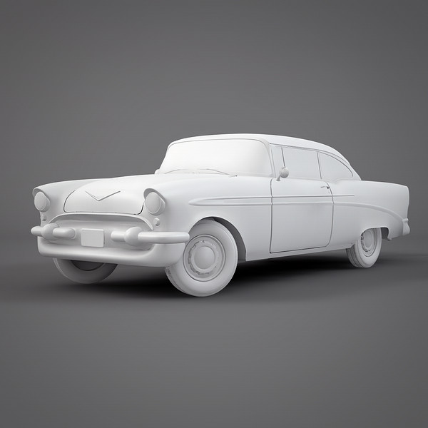 chevrolet bel air 3d model - Chevrolet Bel Air by NesAn Studio