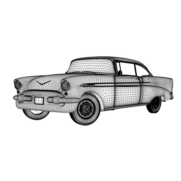 chevrolet bel air 3d model - Chevrolet Bel Air by NesAn Studio