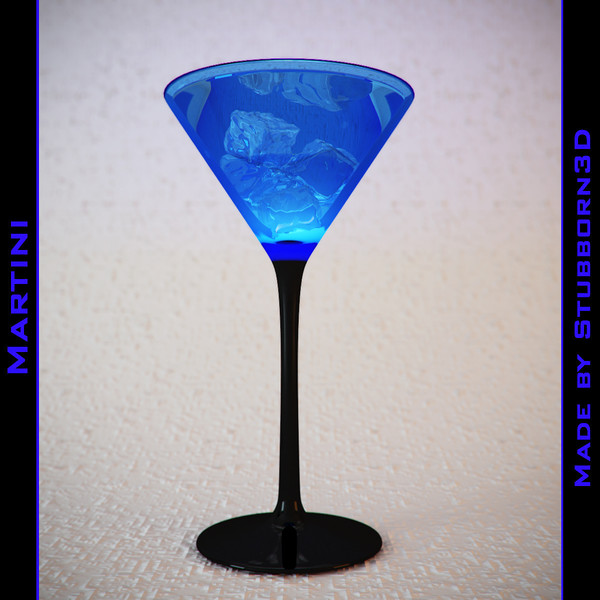 3d model martini cocktails - Martini Cocktails by Stubborn3D
