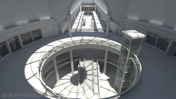 3d shopping mall model - SHOPPING MALL by ScratchFX