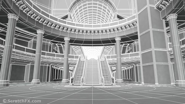 3d shopping mall model - SHOPPING MALL by ScratchFX