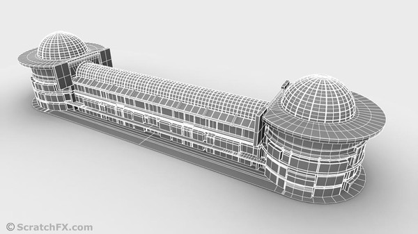 3d shopping mall model - SHOPPING MALL by ScratchFX