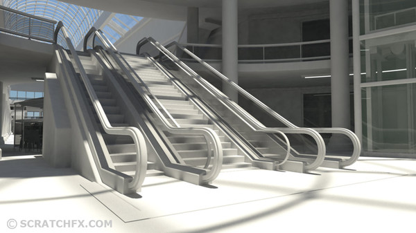 3d shopping mall model - SHOPPING MALL by ScratchFX