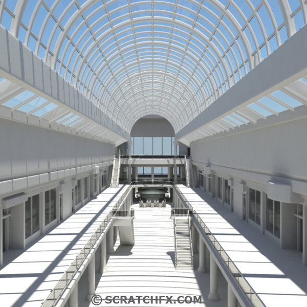 3d shopping mall model - SHOPPING MALL by ScratchFX