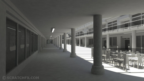 3d shopping mall model - SHOPPING MALL by ScratchFX