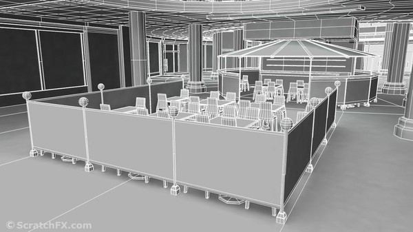 3d shopping mall model - SHOPPING MALL by ScratchFX
