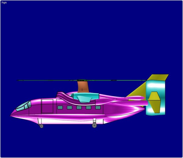 hybrid helicopter airplane assembly 3dm - Hybrid Helicopter Airplane Assembly Model... by RodgerSaintJohn