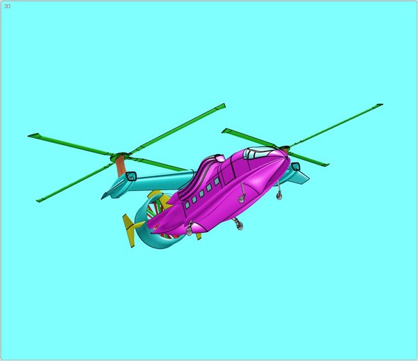 hybrid helicopter airplane assembly 3dm - Hybrid Helicopter Airplane Assembly Model... by RodgerSaintJohn