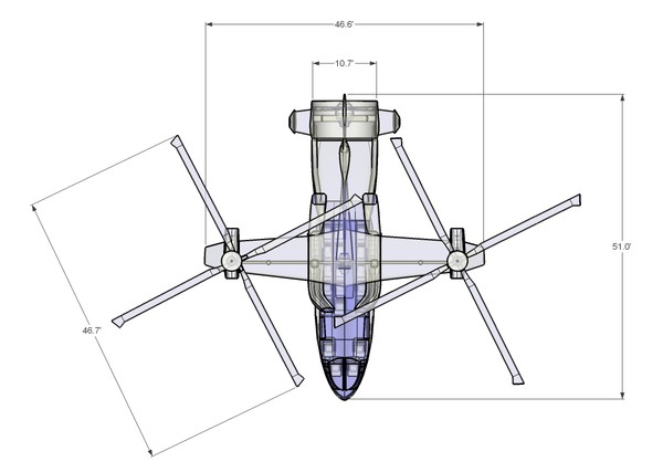hybrid helicopter airplane assembly 3dm - Hybrid Helicopter Airplane Assembly Model... by RodgerSaintJohn