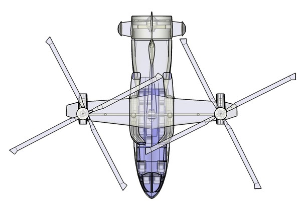 hybrid helicopter airplane assembly 3dm - Hybrid Helicopter Airplane Assembly Model... by RodgerSaintJohn
