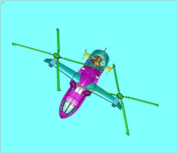 hybrid helicopter airplane assembly 3dm - Hybrid Helicopter Airplane Assembly Model... by RodgerSaintJohn