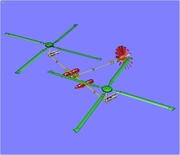hybrid helicopter airplane assembly 3dm - Hybrid Helicopter Airplane Assembly Model... by RodgerSaintJohn