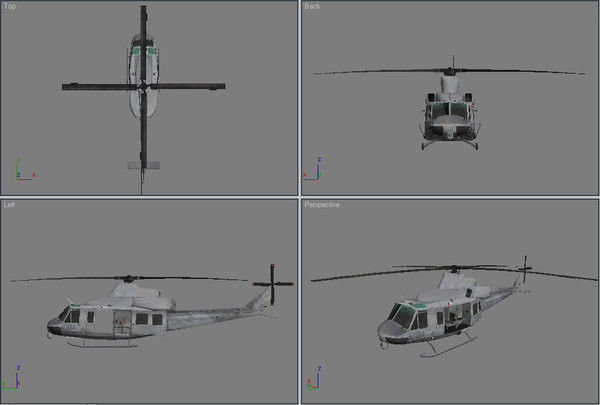 uh-y1 venom super huey 3ds - Super Huey Venom UH-Y1 by explorer3D