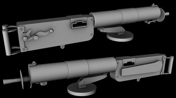 3d mg 0815 - German Mashine Gun MG 08 by tuann123