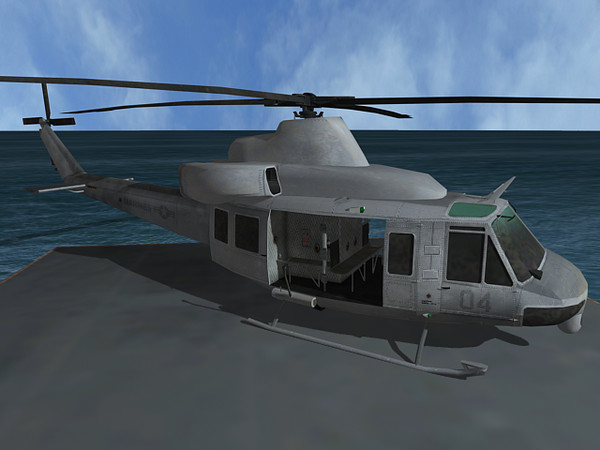 uh-y1 venom super huey 3ds - Super Huey Venom UH-Y1 by explorer3D
