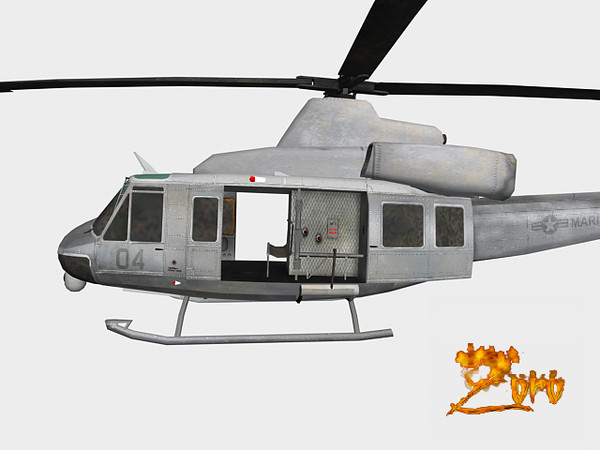 uh-y1 venom super huey 3ds - Super Huey Venom UH-Y1 by explorer3D