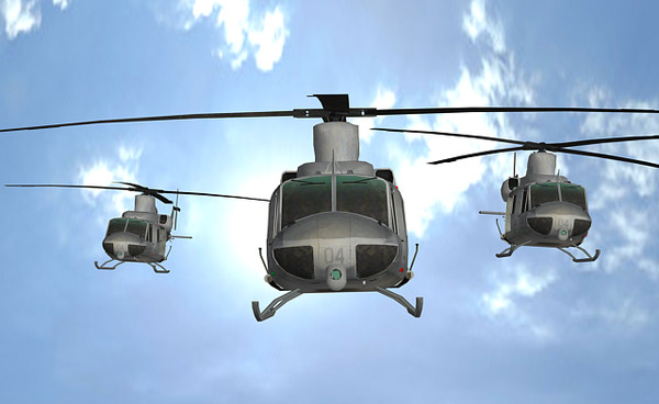 uh-y1 venom super huey 3ds - Super Huey Venom UH-Y1 by explorer3D