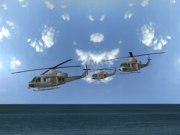uh-y1 venom super huey 3ds - Super Huey Venom UH-Y1 by explorer3D