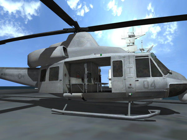uh-y1 venom super huey 3ds - Super Huey Venom UH-Y1 by explorer3D