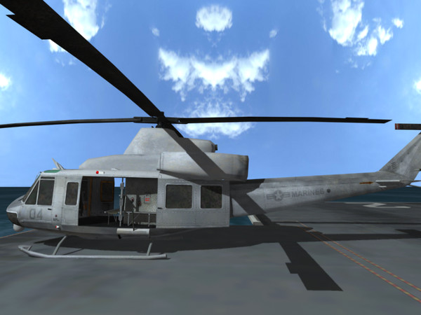 uh-y1 venom super huey 3ds - Super Huey Venom UH-Y1 by explorer3D