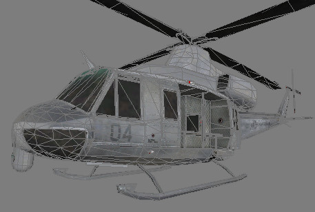 uh-y1 venom super huey 3ds - Super Huey Venom UH-Y1 by explorer3D