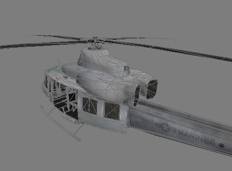 uh-y1 venom super huey 3ds - Super Huey Venom UH-Y1 by explorer3D