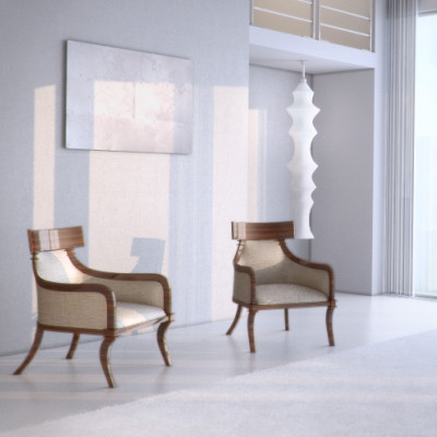 Klismos armchair