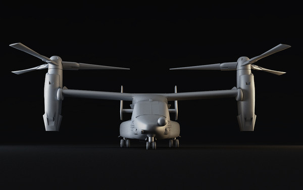 3d mv22 mv22b - MV-22b st1 by OODINDD