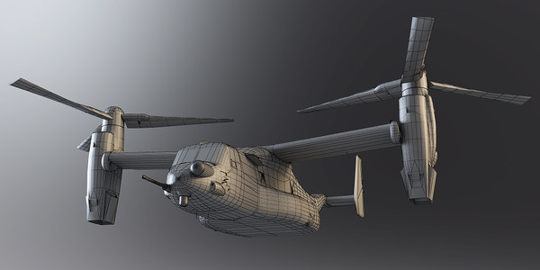 3d mv22 mv22b - MV-22b st1 by OODINDD