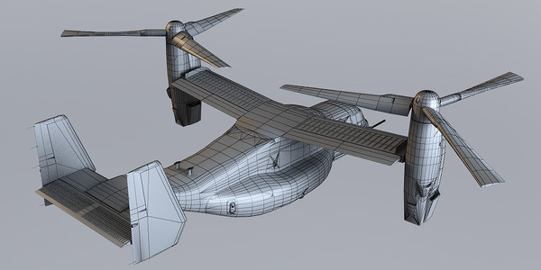 3d mv22 mv22b - MV-22b st1 by OODINDD