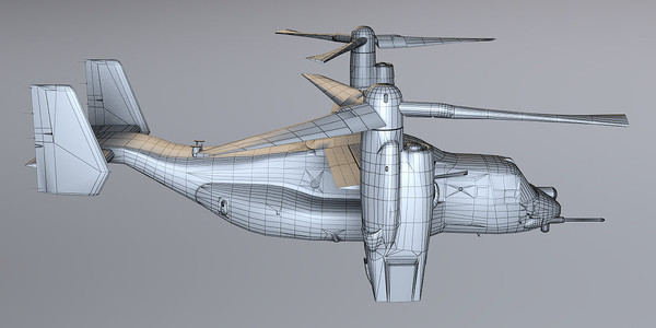 3d mv22 mv22b - MV-22b st1 by OODINDD