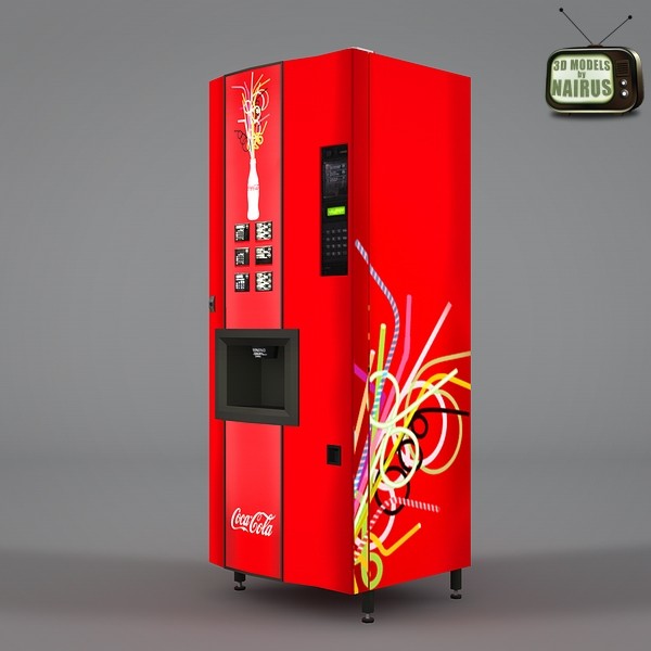 maya red coca cola vending machine - Coca Cola Vending Machine by NesAn Studio